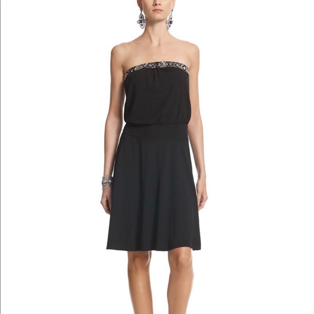 White House Black Market Embellished NWT strapless dress size XS - Picture 1 of 10